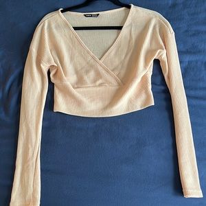 Knit Cropped Long Sleeve